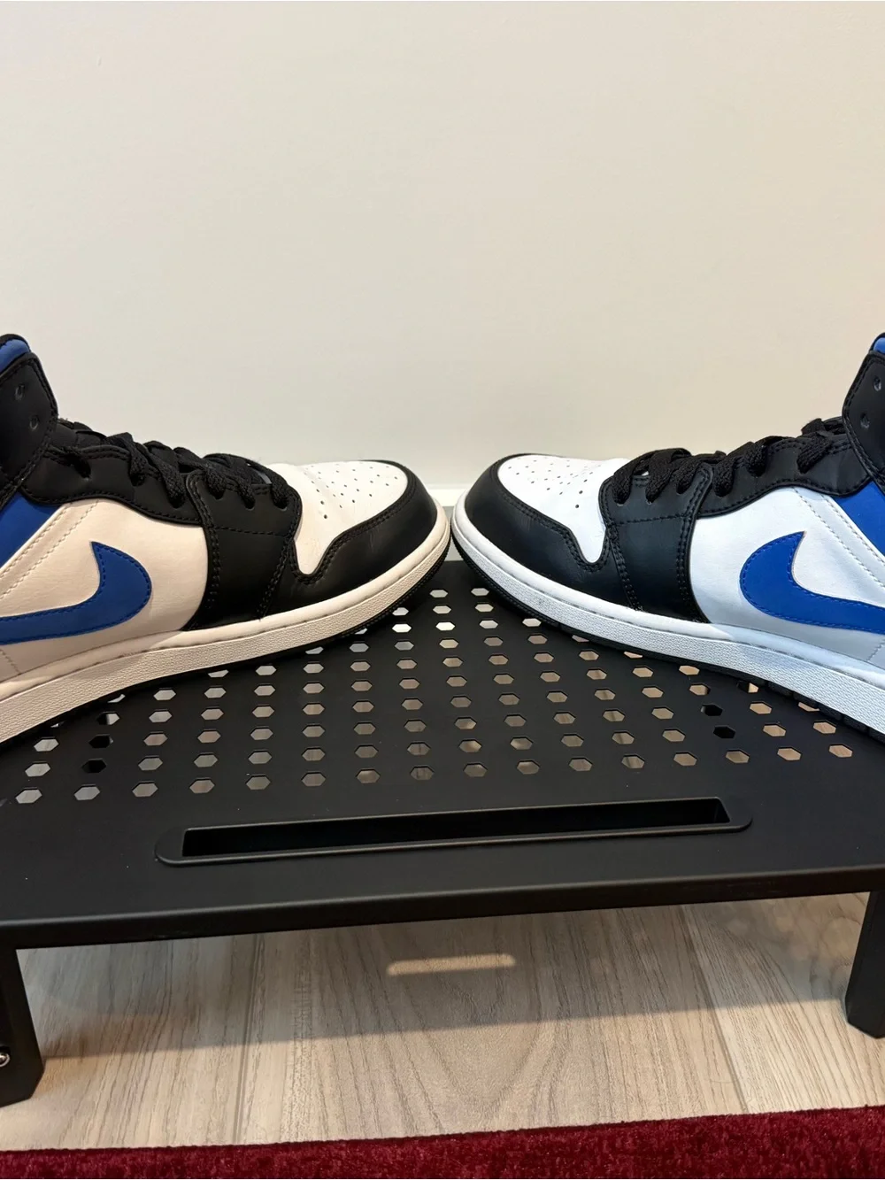 Air Jordan 1 Mid White Racer Blue Black Size 11